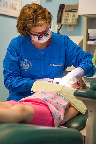 Dr. Oppenheim at work - Pediatric Dentist in Chicago, IL